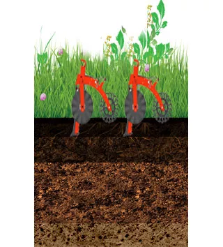 schema of strip till effect in soil